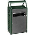 POSACENERE GETTACARTE 58 LT   verde e grigio