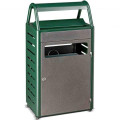 POSACENERE GETTACARTE 58 LT   verde e grigio