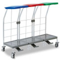 CARRELLO PORTASPORCO   tre sacchi con coperchio