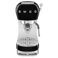 macchina caffe espresso manuale nero lucido frontale