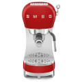 macchina caffe espresso manuale rosso lucido frontale