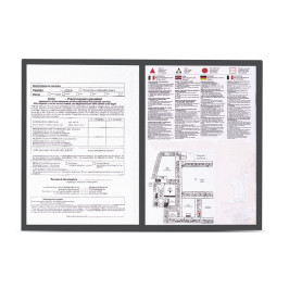 cornice portaprezzi norme antincendio hotel divisa in due vari colori