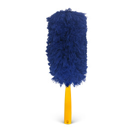 piumino spolvero blu attrezzo pulizia