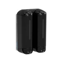 dispenser doppio plastica nera