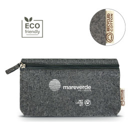 pochette in cotone riciclato per kit cortesia e welcome kit