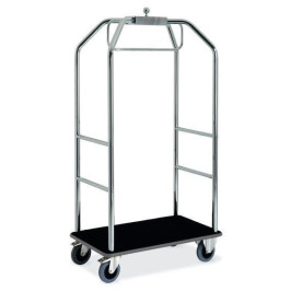CARRELLO PORTABAGAGLI   cromato grande