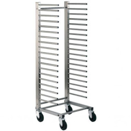 CARRELLO PORTATEGLIE   in acciaio inox
