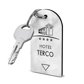 portachiavi moderno resistente personalizzabile hotel