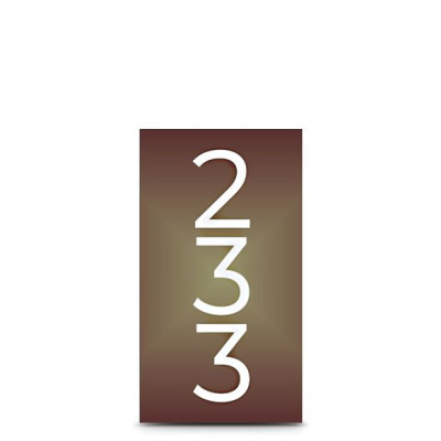 targa hotel per numero camera in ottone brunito lusso personalizzabile