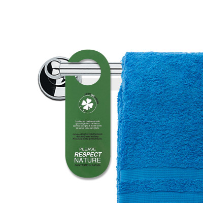 cartellino asciugamani hotel