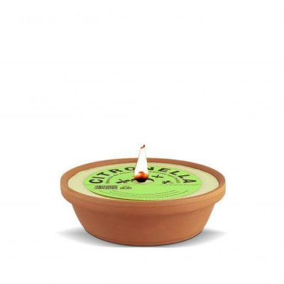 CANDELA CITRONELLA   vaso terracotta