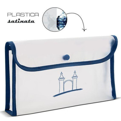 POCHETTE PLASTICA   satinata 22 x 12 cm personalizzabile