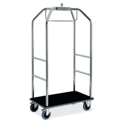 CARRELLO PORTABAGAGLI   cromato grande