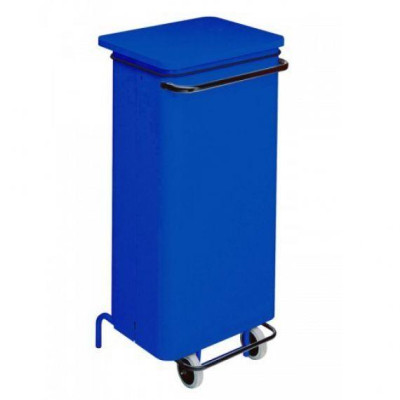PATTUMIERA 110 LT   metallo verniciato blu