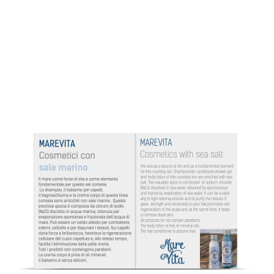 TALLONCINO ILLUSTRATIVO   SET CORTESIA MAREVITA