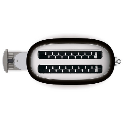 tostapane 4x2 nero lucido alto