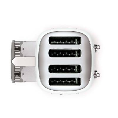 tostapane 4x4 bianco lucido frontale alto sportellino