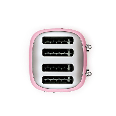 tostapane 4x4 rosa lucido alto