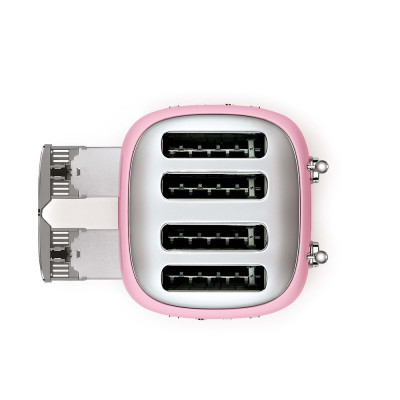 tostapane 4x4 rosa lucido alto sportellino