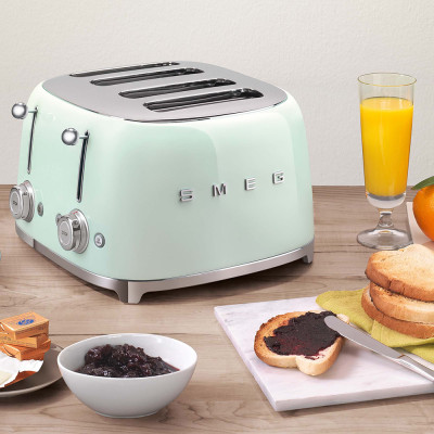 tostapane 4x4 verde lucido composizione