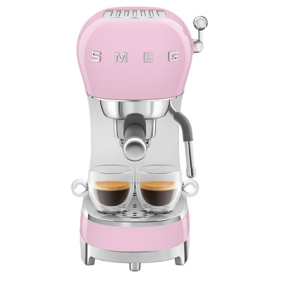 macchina caffe espresso manuale rosa lucido uso