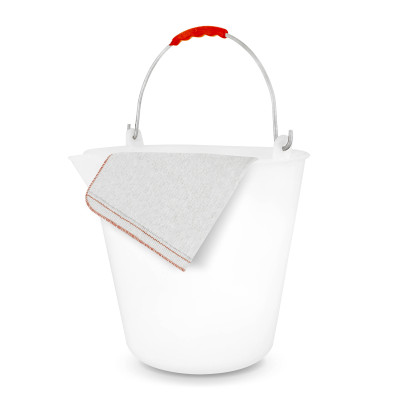 panno cotone per pavimenti ultra assorbente e secchio