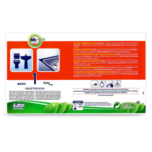 etichetta disincrostante per flacone da 500 ml per ecocaps