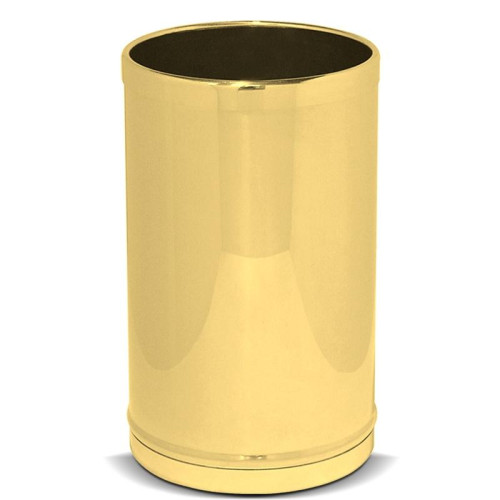 gettacarte cilindrico   acciaio inox dorato