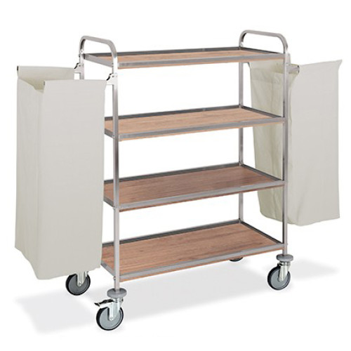 carrello di servizio per biancheria hotel 