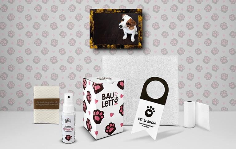 Set cortesia per cani per strutture pet-friendly