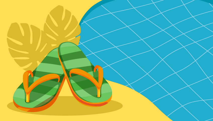 Comfort e igiene per gli ospiti della piscina grazie alle ciabattine