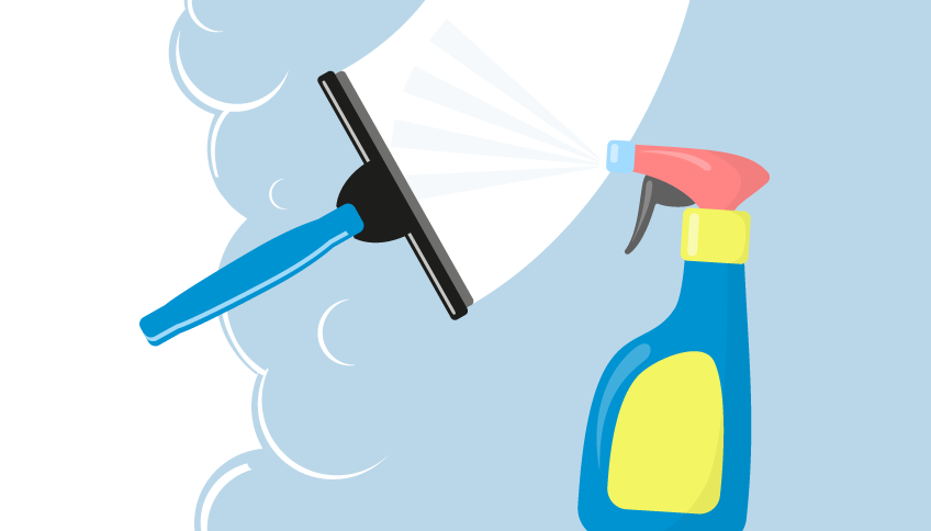 PRODOTTI PROFESSIONALI PER LA PULIZIA DI VETRI, SPECCHI E FINESTRE