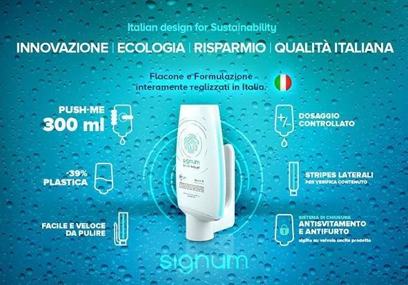 SIGNUM: DISPENSER SAPONE BAGNODOCCIA 