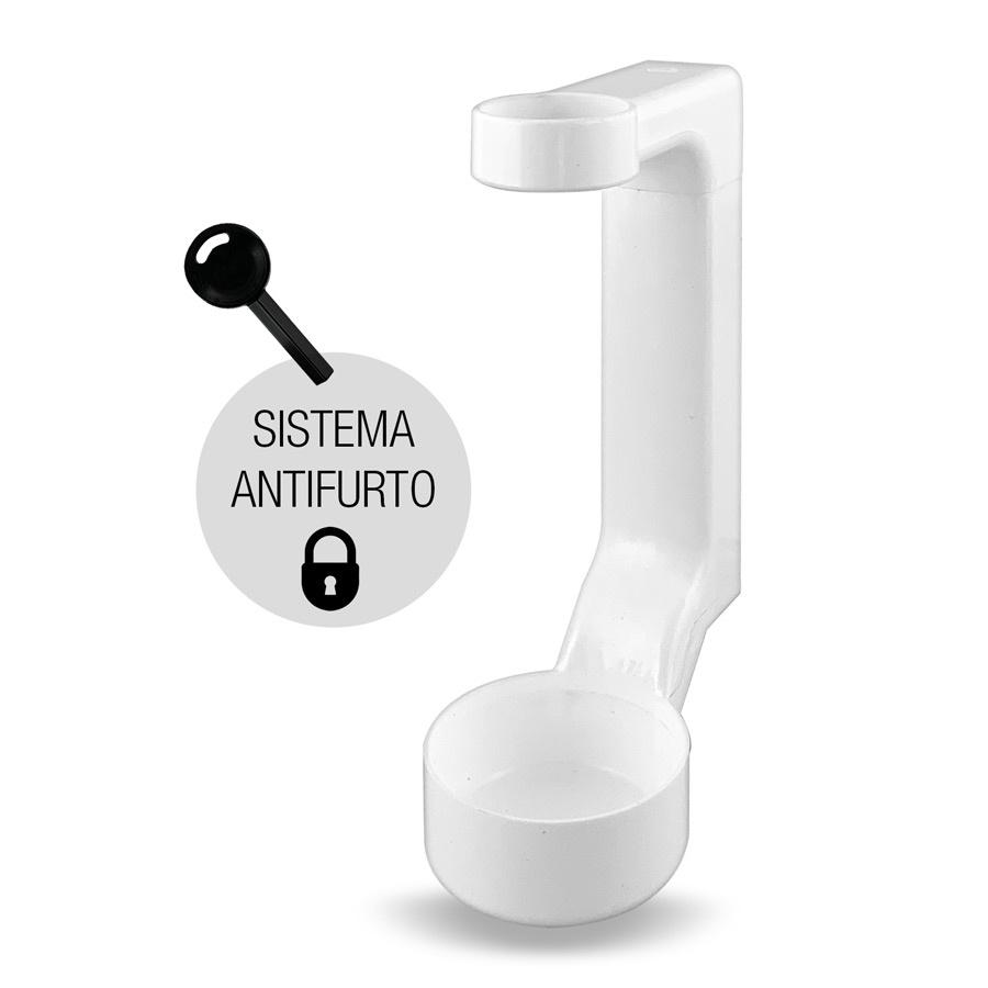 supporto bianco dispenser bagnodoccia hotel