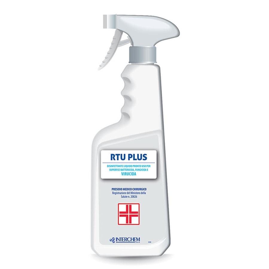 Detergente disinfettante per superfici con azione battericida, fungicida e virucida