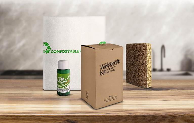 Welcome kit hotel - Set cortesia eco-friendly Detercom